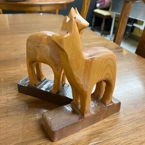 Wooden Animal Figurines Alpaca’s